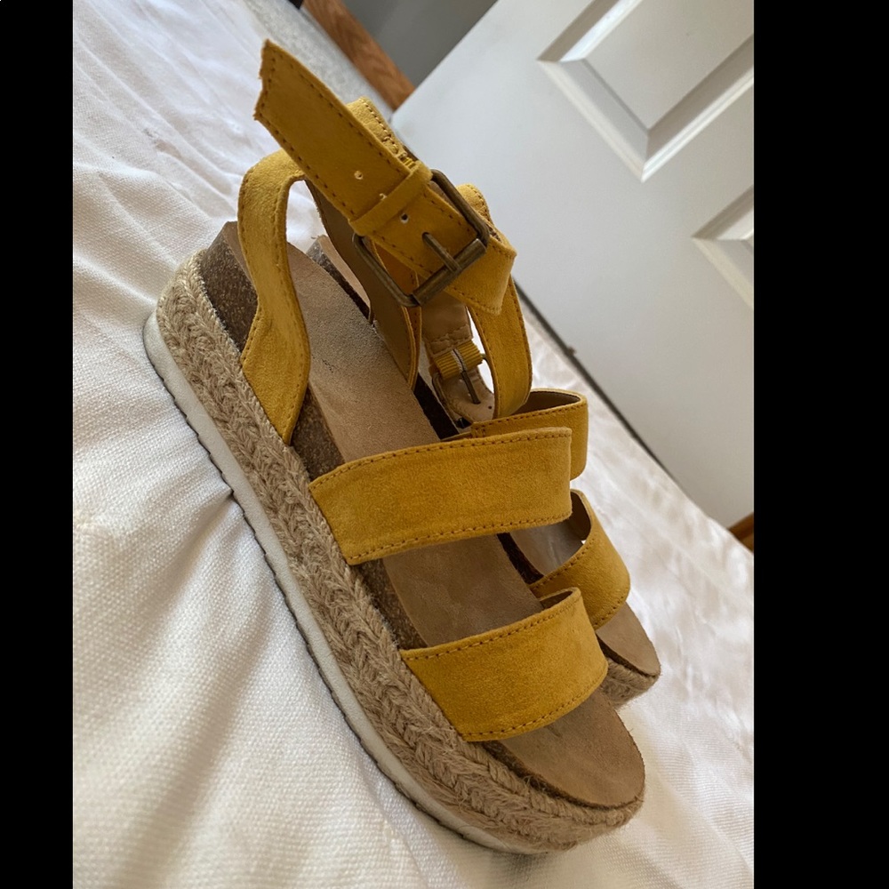 Yellow Platform Sandals